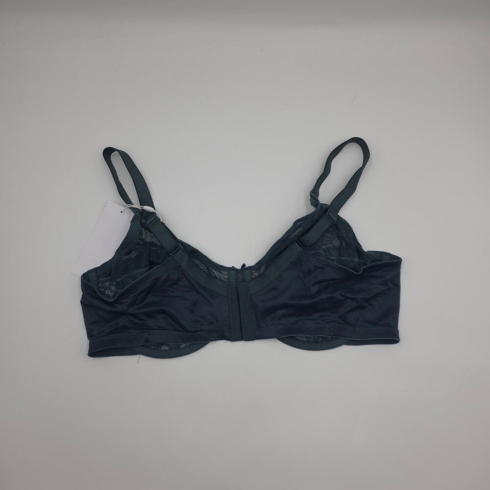 HSIA Bundle of Two Enchante Unlined Lace Underwire Bra Purple Balsam Blue 36G - Picture 5 of 10